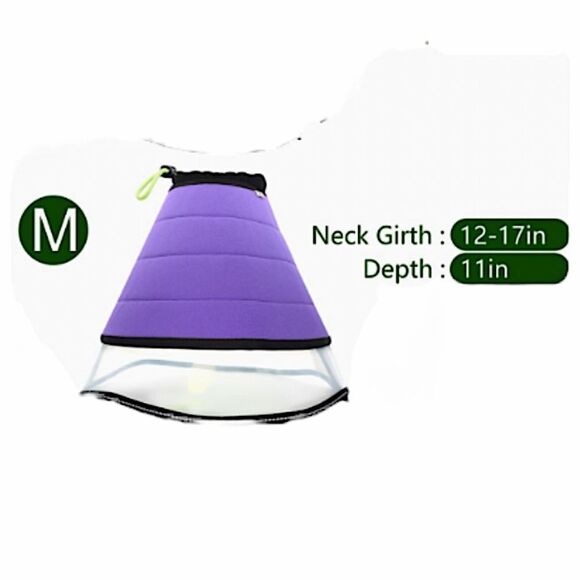 Soft Dog Scratch Cone New Size Medium Alternative Protective Recovery Cone - Picture 3 of 4